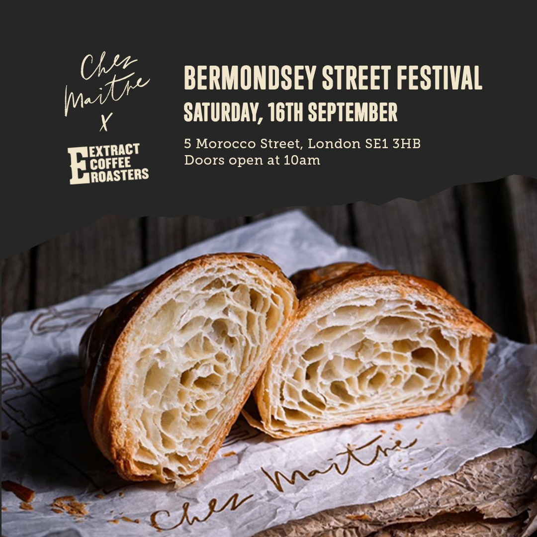 Extract Coffee Roasters - London Pop up Chez Maitre - Bermondsey Street Festival Extract Coffee Roasters - London Pop up Chez Maitre - Bermondsey Street Festival